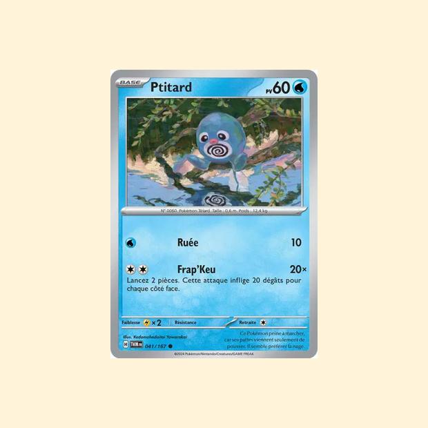 Carte Pokémon Ptitard 041/167 - Mascarade Crépusculaire - Français
