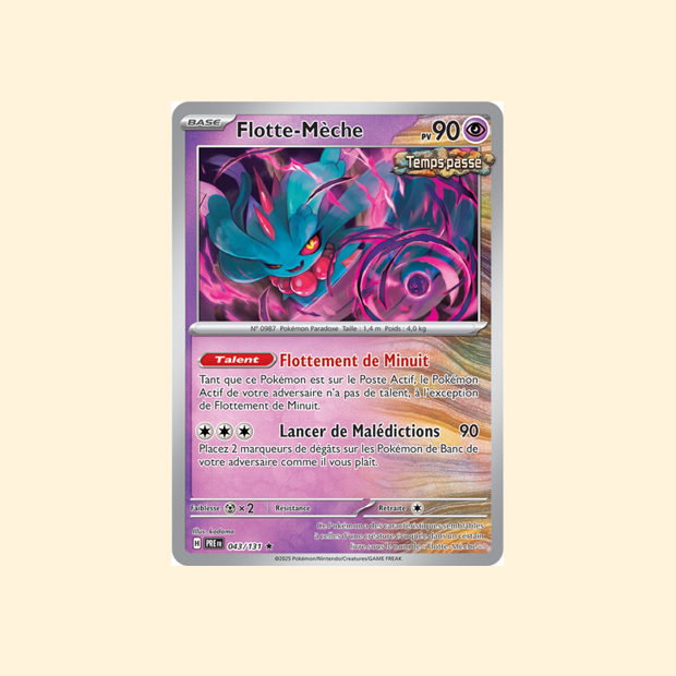 Carte Pokémon Flotte-Mèche PRE 043/131 - Évolutions Prismatiques - Français