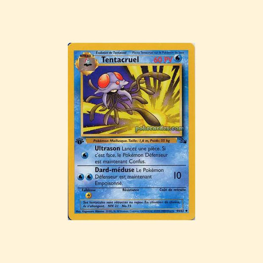 Carte Pokémon Tentacruel 044/62 - Fossile - Français