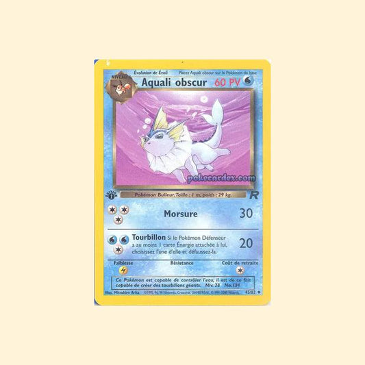 Carte Pokémon Aquali obscur 045/82 - Team Rocket - Français