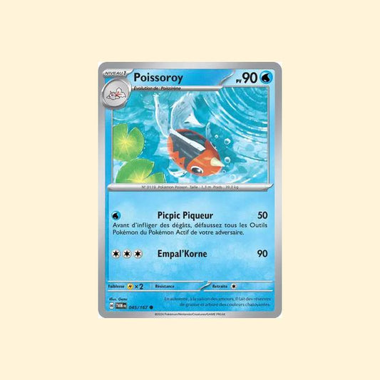 Carte Pokémon Poissoroy 045/167 - Mascarade Crépusculaire - Français