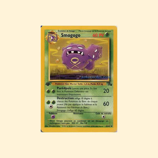 Carte Pokémon Smogogo 045/62 - Fossile - Français