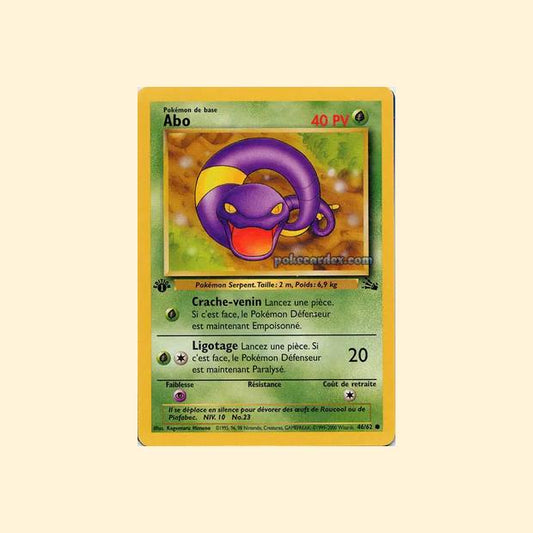 Carte Pokémon Abo 046/62 - Fossile - Français