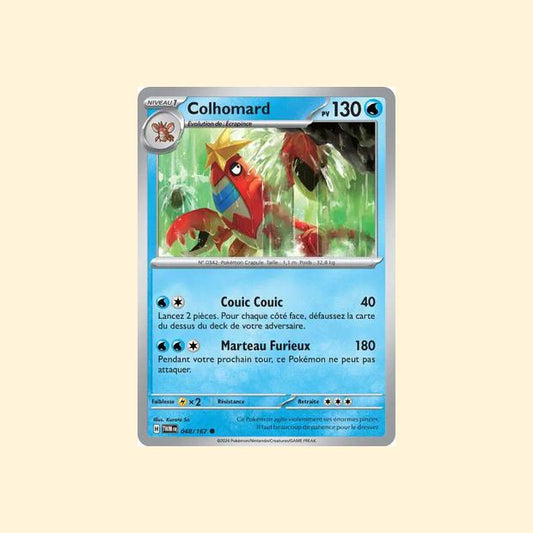 Carte Pokémon Colhomard 048/167 - Mascarade Crépusculaire - Français