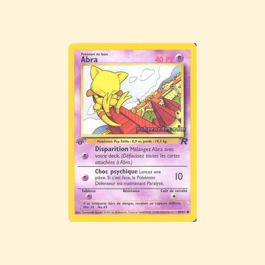 Carte Pokémon Abra 049/82 - Team Rocket - Français