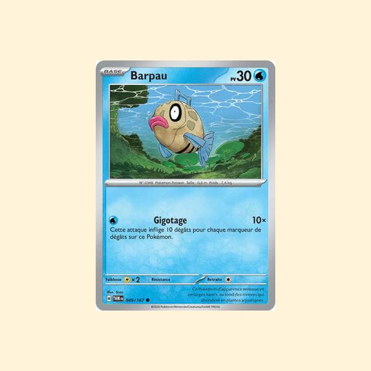 Carte Pokémon Barpau 049/167 - Mascarade Crépusculaire - Français