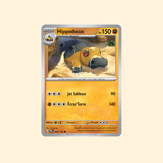 Carte Pokémon Hippodocus PRE 053/180 - Évolutions Prismatiques - Français