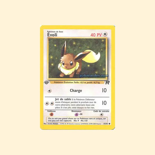 Carte Pokémon Évoli 055/82 - Team Rocket - Français
