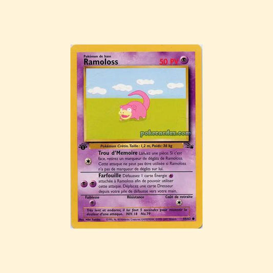 Carte Pokémon Ramoloss 055/62 - Fossile - Français