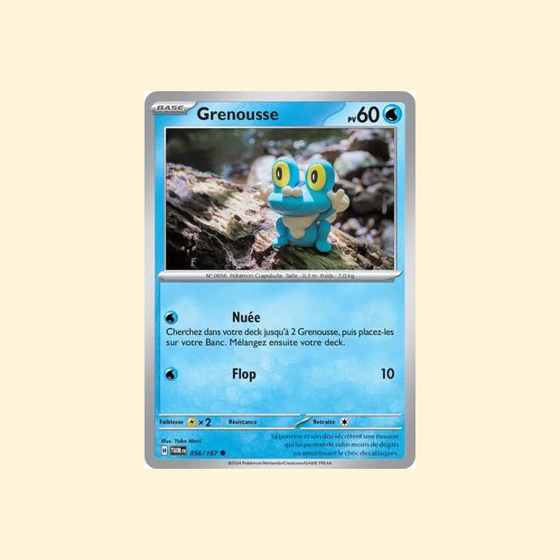 Carte Pokémon Grenousse 056/167 - Mascarade Crépusculaire - Français