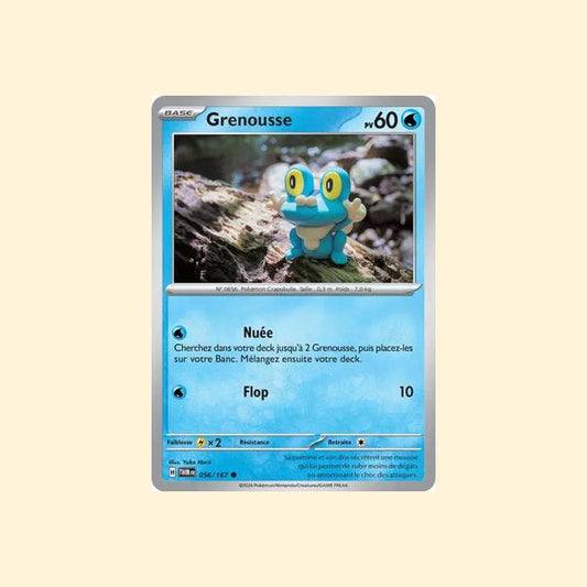 Carte Pokémon Grenousse 056/167 - Mascarade Crépusculaire - Français