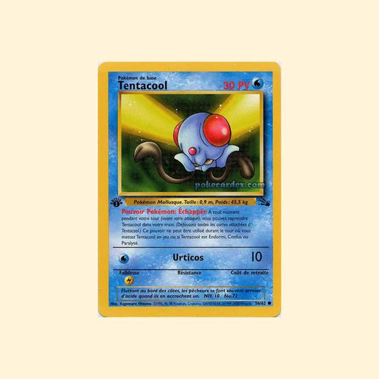 Carte Pokémon Tentacool 056/62 - Fossile - Français