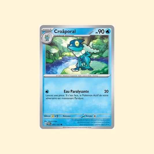 Carte Pokémon Croâporal 057/167 - Mascarade Crépusculaire - Français