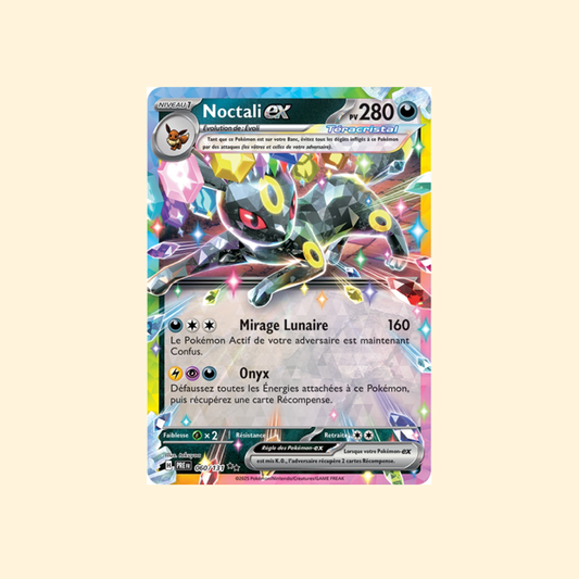 Carte Pokémon Noctali ex PRE 060/180 - Évolutions Prismatiques - Français