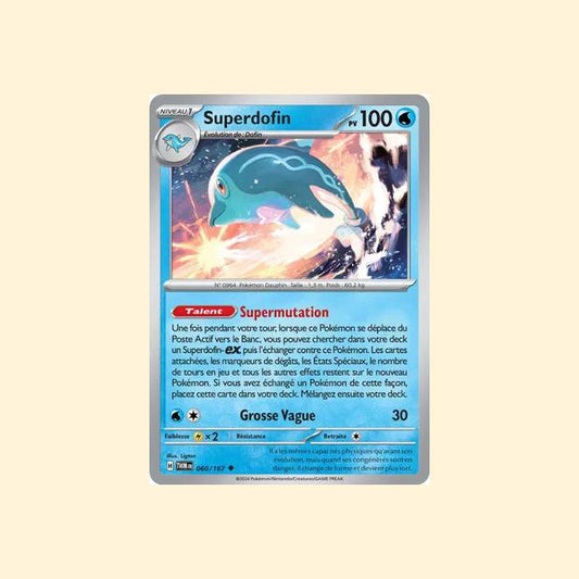 Carte Pokémon Superdofin 060/167 - Mascarade Crépusculaire - Français