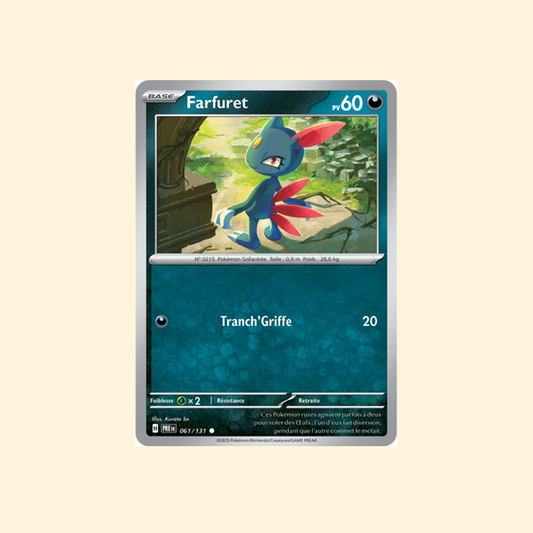 Carte Pokémon Farfuret PRE 061/180 - Évolutions Prismatiques - Français