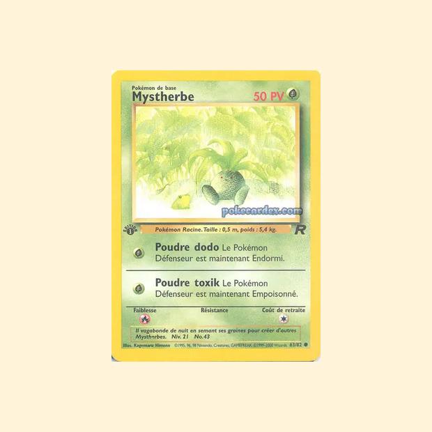 Carte Pokémon Mystherbe 063/82 - Team Rocket - Français