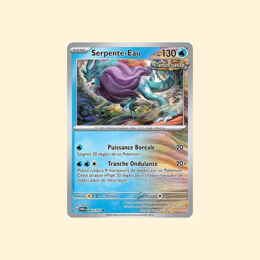 Carte Pokémon Serpente-Eau 063/167 - Mascarade Crépusculaire - Français