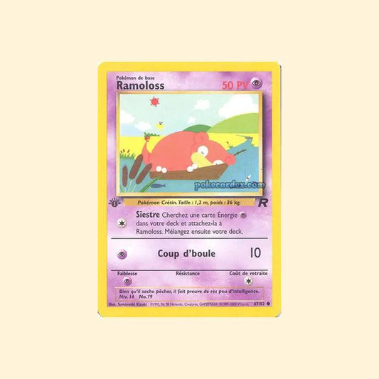 Carte Pokémon Ramoloss 067/82 - Team Rocket - Français