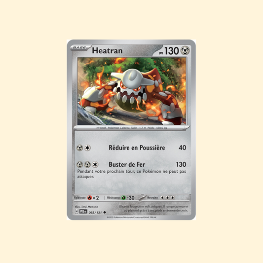 Carte Pokémon Heatran PRE 068/180 - Évolutions Prismatiques - Français