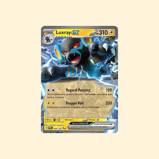 Carte Pokémon Luxray ex 068/167 - Mascarade Crépusculaire - Français