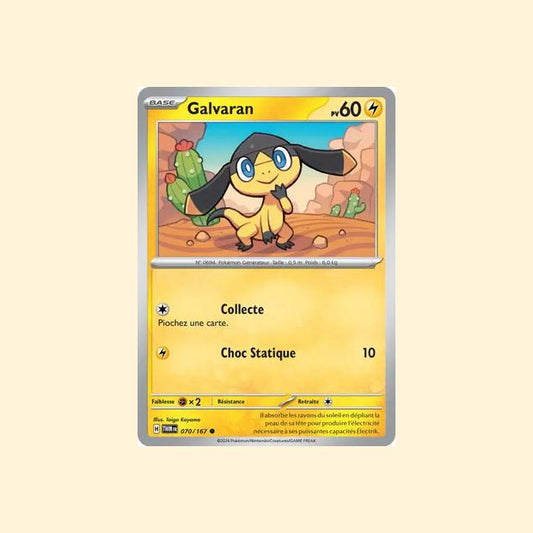 Carte Pokémon Galvaran 070/167 - Mascarade Crépusculaire - Français