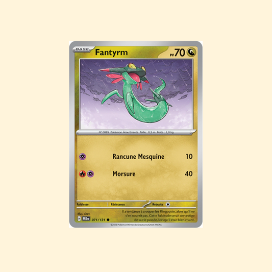 Carte Pokémon Fantyrm PRE 071/180 - Évolutions Prismatiques - Français