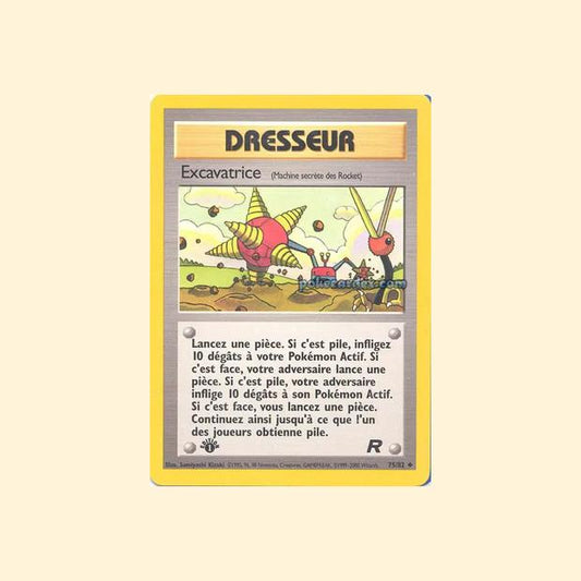 Carte Pokémon Excavatrice (Machine secrète des Rocket) 075/82 - Team Rocket - Français