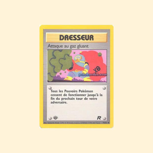 Carte Pokémon Attaque au gaz gluant 078/82 - Team Rocket - Français