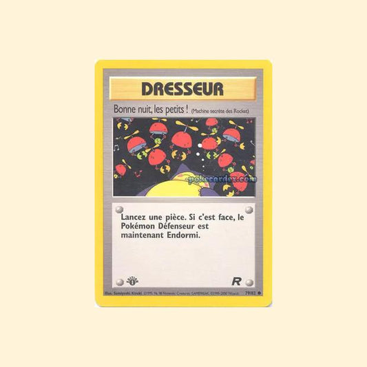 Carte Pokémon Bonne nuit les petits ! (Machine secrète des Rocket) 079/82 - Team Rocket - Français