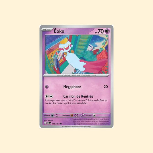 Carte Pokémon Éoko 085/167 - Mascarade Crépusculaire - Français