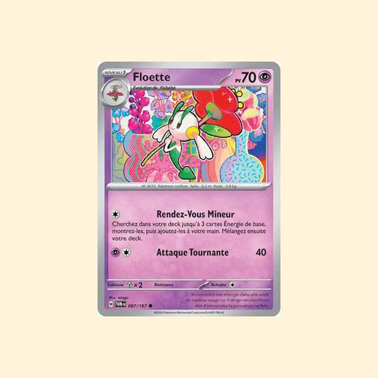 Carte Pokémon Floette 087/167 - Mascarade Crépusculaire - Français