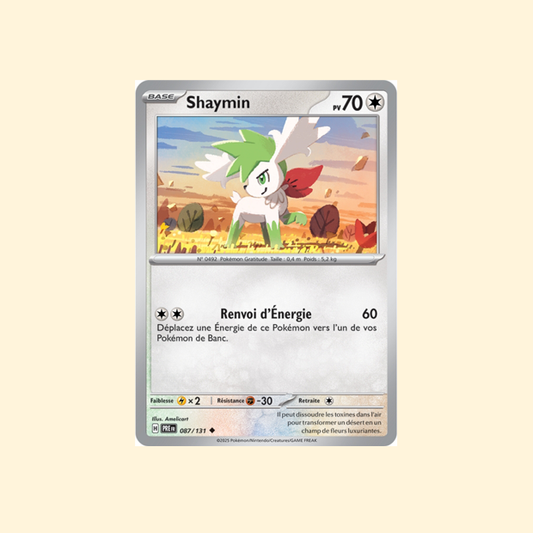 Carte Pokémon Shaymin PRE 087/180 - Évolutions Prismatiques - Français