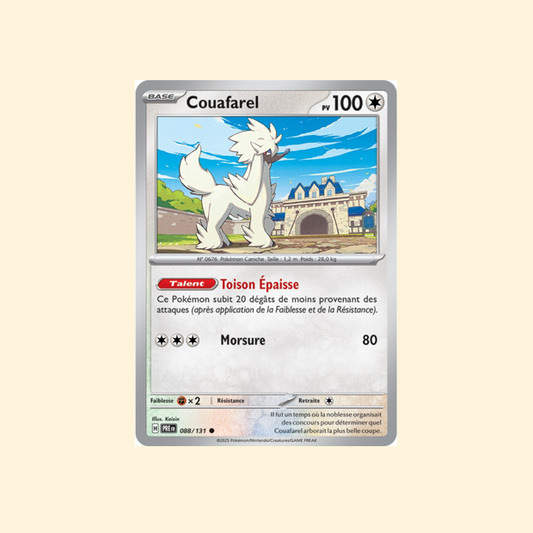 Carte Pokémon Couafarel PRE 088/180 - Évolutions Prismatiques - Français