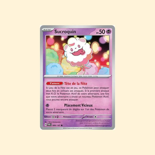 Carte Pokémon Sucroquin 089/167 - Mascarade Crépusculaire - Français