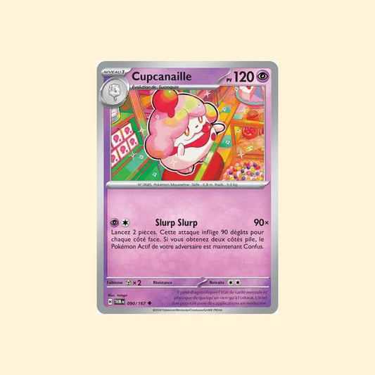 Carte Pokémon Cupcanaille 090/167 - Mascarade Crépusculaire - Français