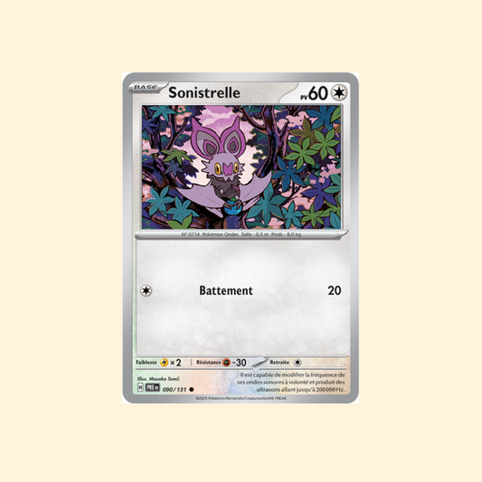 Carte Pokémon Sonistrelle PRE 090/180 - Évolutions Prismatiques - Français