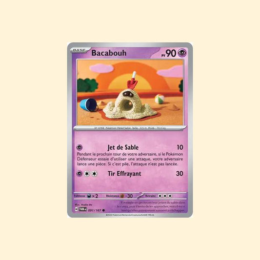 Carte Pokémon Bacabouh 091/167 - Mascarade Crépusculaire - Français