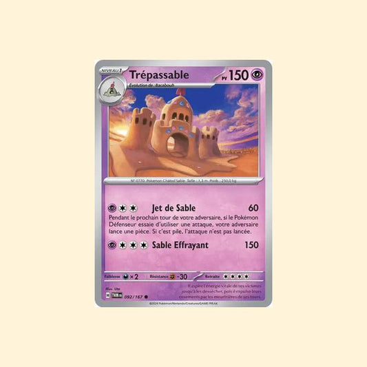 Carte Pokémon Trépassable 092/167 - Mascarade Crépusculaire - Français