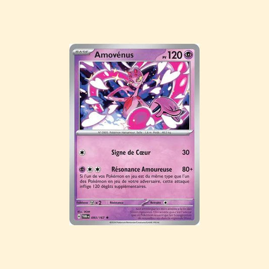Carte Pokémon Amovénus 093/167 - Mascarade Crépusculaire - Français