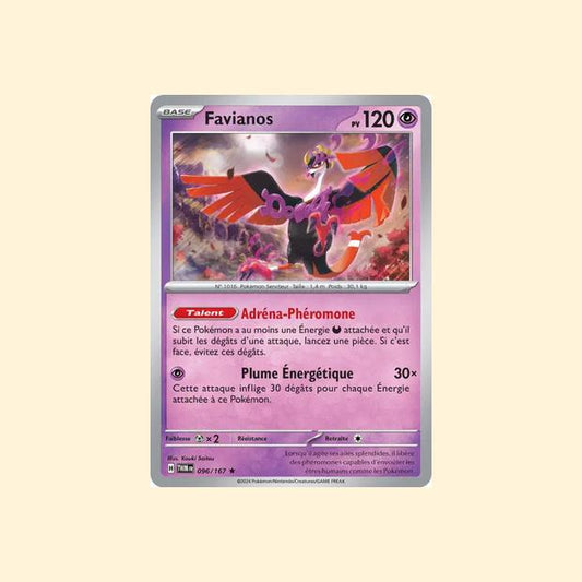 Carte Pokémon Favianos 096/167 - Mascarade Crépusculaire - Français