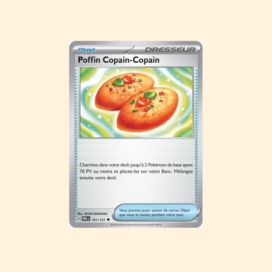 Carte Pokémon Poffin Copain-Copain PRE 101/180 - Évolutions Prismatiques - Français