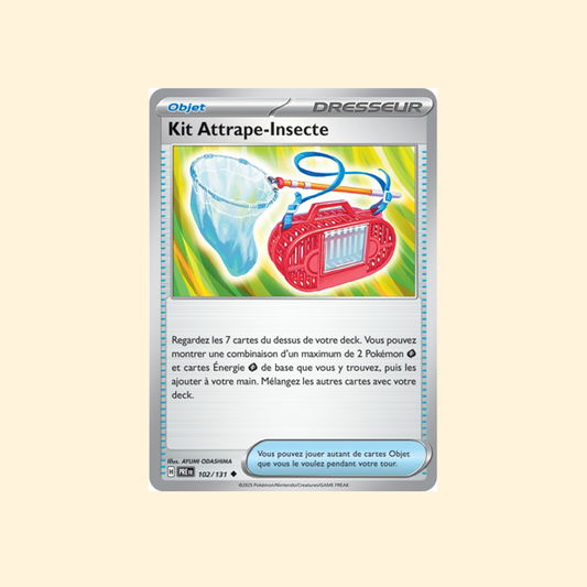 Carte Pokémon Kit Attrape-Insecte PRE 102/180 - Évolutions Prismatiques - Français