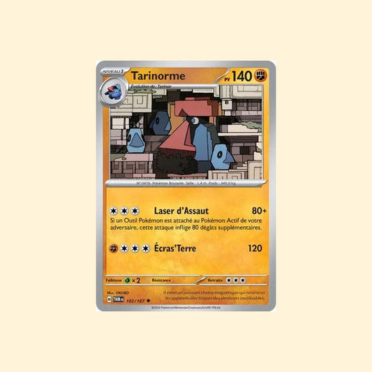 Carte Pokémon Tarinorme 102/167 - Mascarade Crépusculaire - Français