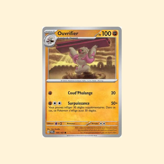 Carte Pokémon Ouvrifier 104/167 - Mascarade Crépusculaire - Français
