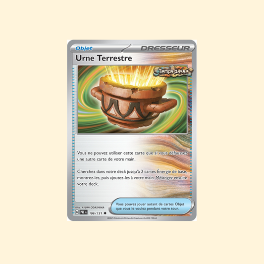 Carte Pokémon Urne Terrestre PRE 106/180 - Évolutions Prismatiques - Français