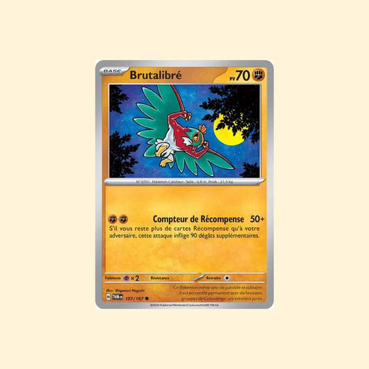 Carte Pokémon Brutalibré 107/167 - Mascarade Crépusculaire - Français