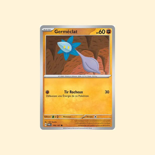 Carte Pokémon Germéclat 108/167 - Mascarade Crépusculaire - Français