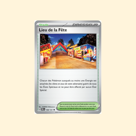 Carte Pokémon Lieu de la Fête PRE 108/180 - Évolutions Prismatiques - Français