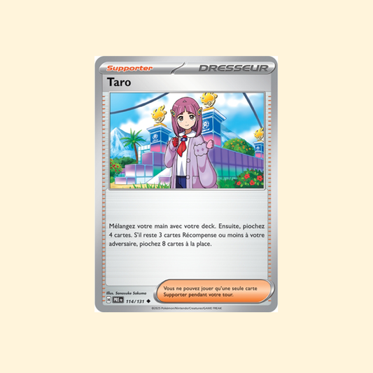 Carte Pokémon Taro PRE 114/180 - Évolutions Prismatiques - Français